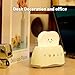 YUN FROG Cute Cartoon Toaster Night Light Table Lamp Desktop Lighting Ornaments Nursery Kids Toys LED Nightlight Gifts Bedroom Decor Yellow