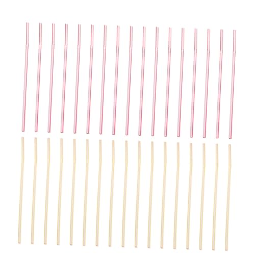 600 pitillos flexibles de plástico desechables para fiestas miniatura 1