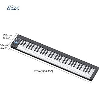 KEMNGO Piano Portable 61 Touches for Enfants débutants, Piano à Clavier électrique Sensible au Toucher avec MIDI, Haut… - Les Beatles, Paul McCartney, John Lennon, RIngo Starr, George Harrison KEMNGO Piano Portable 61 Touches for Enfants débutants, Piano à Clavier électrique Sensible au Toucher avec MIDI, Haut… – Image 7