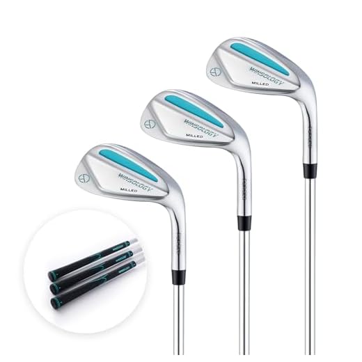 T WINSOLOGY Golf Wedges Set, 52/56/60 Degree Wedges Golf Clubs for Men and Women,Sand Wedge,Pitching Wedges for Men Right Hand,Golf Gift. (Silver/Turquoise)