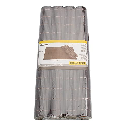 Mimo Style Bambu Jogo Americano Pacote de 4 Peças, Marrom, 45 x 30 cm