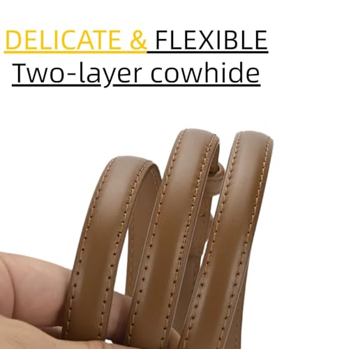 2 Pack Skinny Belts for Women PU Leather Thin Belt with Gold Buckle Ladies Waist Belt for Jeans Pants Dresses Coats4