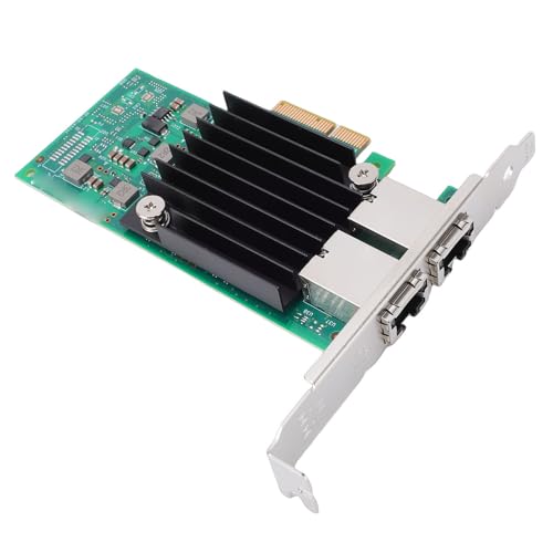 Tarjeta de Red PCIe 10Gb, Adaptador LAN Ethernet Dual RJ45, PCI Express 3.0 X4 para Servidores miniatura 1