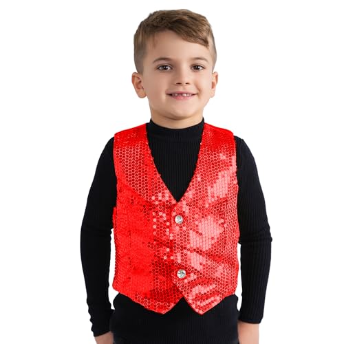 Chaleco Brillante de Lentejuelas para Niños miniatura 1