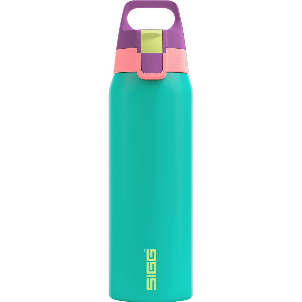 SIGG - Insulated Water Bottle - Shield Therm One Multicolor Reef - Carbonated Drinks - Leak-Proof - Dishwasher Safe - BPA Free - 90% Recycled Stainless Steel - 0.75 L