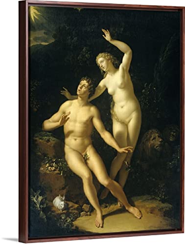 DIY ölgemälde Malen Nach Zahlen Erwachsene Kinder KitsVorgedruckt Leinwand-Ölgemälde Geschenk Home Haus Dekor — Gott macht Adam und Eva verantwortlich, gemälde von Adriaen van der Werff Cover