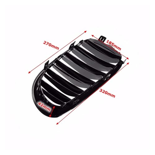 Grilles calandre avant BMW E60 E61 pour réparer calandre capot cassée - 4