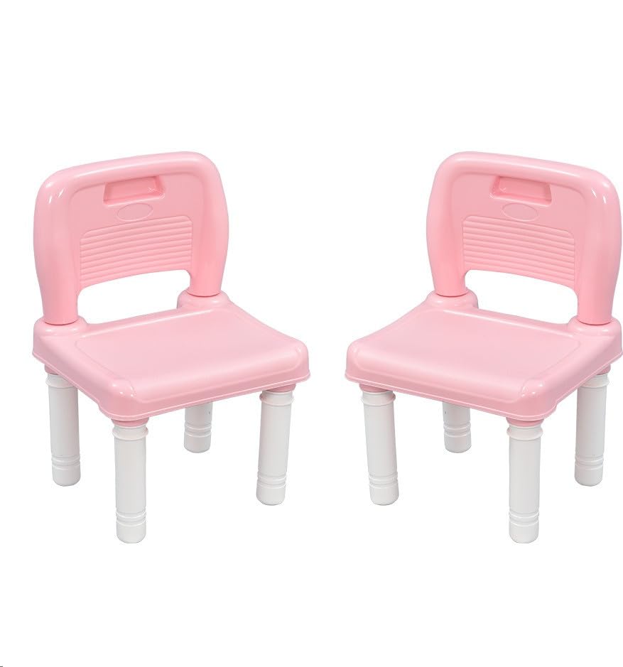 Furniture Besty Baby Chair for Study Chair Plastic Chair Plastic Chair (Finish Color - Pink, Set of 2 Pcs, DIY(Do-It-Yourself))-image-47