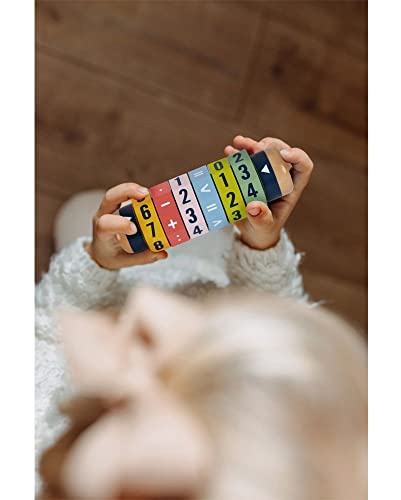 small foot Rechenrolle Kleines 1x1 „Educate“, Grundrechenarten Rechenschieber Abakus Rechenhilfe, ab 6 Jahren, 10527