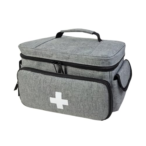 Hxhsgmeh Bolsa De Almacenamiento De Medicamentos, Organizador De Frascos De Pastillas con Cerradura VacíA con Bolsas PortáTiles con Cremallera, Caja De Medicamentos para Viajes En Casa, D