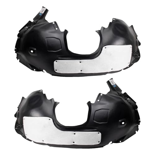 Image of TRQ Driver and Passenger Side Inner Fender Liner Set Compatible with 2012-2018 Ford Focus