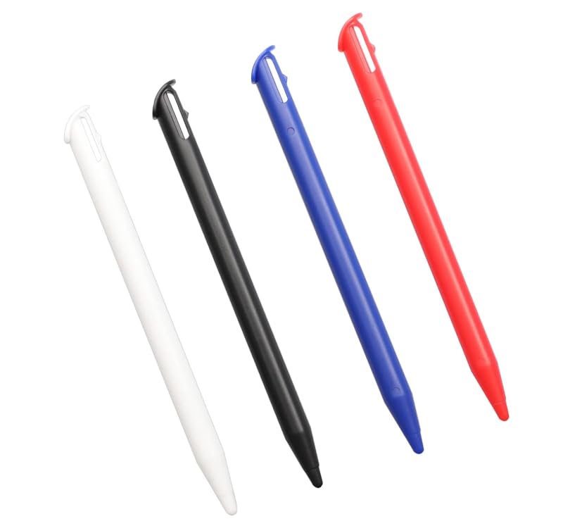 Retractable Stylus Pen Set for Nintendo New 3DS XL (4-Pack, Multi-Color)