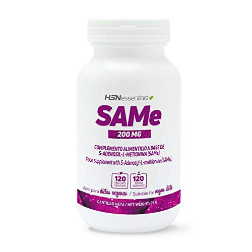 Same de HSN | 200mg, S-Adenosil Metionina | Salud Hepática, Mejora del Estado de Ánimo, Reduce Dolor Crónico, Precursor Glutatión, Vegano, Sin Gluten, Sin Lactosa, 120 Cápsulas Vegetales
