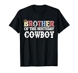 Photo Gallery fratello del compleanno cowboy western birthday matching maglietta Photo Gallery fratello del compleanno cowboy western birthday matching maglietta