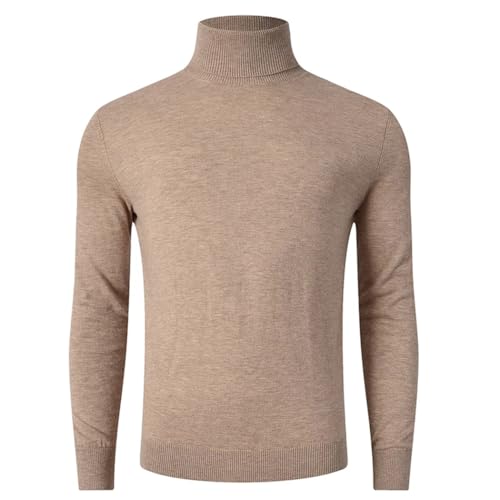 Men's Lightweight Merino Wool Turtleneck Sweater Warm Winter Man Thick Sweaters Tops4