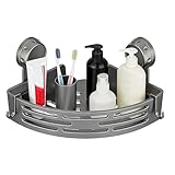 Generisch Duschregale - Ecken Organizer Mit Saugnapf,Duschorganizer | Für Toilette, Tür, Arbeitsplatte, Seife, Spielzeug, Wohnung, Mieter, Studentenwohnheim Und Reisemobil