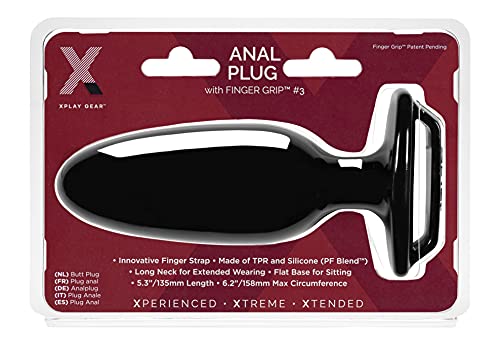 Finger Grip Plug #3L - Black