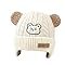 ARYIMYDP Cappellino Invernale Neonato con Paraorecchie, Berretto Bimbo con Doppio Pompon e Fodera in Peluche, Morbido e Caldo, Perfetto per Neonata e Neonato, per Battesimo o Natale