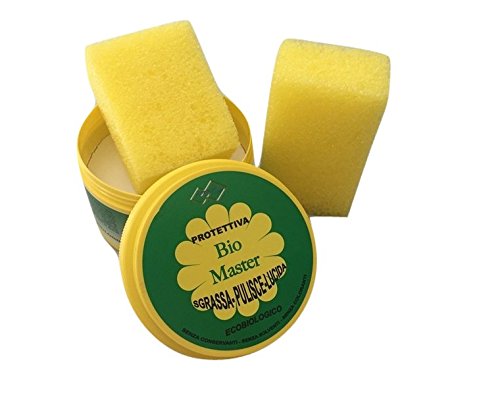 Pasta Protettiva Sapone Detergente Bio Master® Sgrassa Pulisce Lucida Cappa Cucina Auto Forno Lavello Lavandino 100% biodegradabile 400g (No BIO Mex) all Shopping