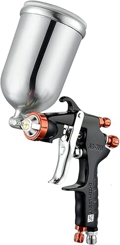 エアー スプレーガン ペイント塗装ガン 噴霧器 空気圧工具-1.5mm-A スプレーガン W-71 重力式/吸い上げ式 口径 1.0/1.3/1.5/1.8 mm タンク容量 400ml/600ml プロ仕様 エアスプレーガン 塗装スプレーガン 油性・水性