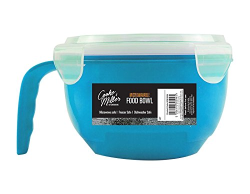 3X 940 ml MICROWAVEABLE Plastic Food Container Bowls Lunch Soup Handle with LID