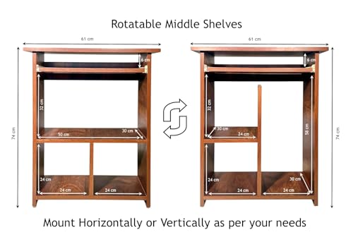 Image of Purple Furnitureᵀᴹ Engineered Wood Elite Home Office Computer Table, Study Desk, Writing Desk and Lap Desk (Matte Finish, Walnut Colour, Do-It-Yourself, Small)
