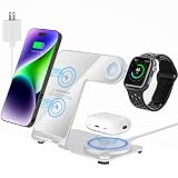 3 in 1 Charging Station for Multiple Devices Apple - Aluminum Alloy Fast Wireless Charger Stand for