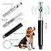 2 Pack Dog Whistle - Dog Whistle to Stop Barking Neighbor's Dog & Long Range Recall, Adjustable Ultrasonic Silent Dog Whistle with Lanyard for Training Recall, Professional Obedience (Black & White)