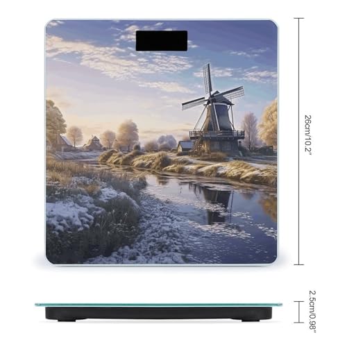 Báscula digital LZQPOEAS hasta 180 kg con pantalla LCD miniatura 2