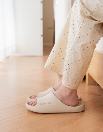 Image of XIXITIAO Shower Shoes Women Men Non Slip,Quick Drying Shower Shoes with Holes,Slippers for Bathroom,College Dorm,Gym,Travel,and Hospital,Soft EVA,Lightweight,Anti Slip,Toe Protection