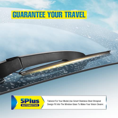 Image of 15 inch Rear Wiper Blade Replacement for Ford Edge 2021 2020 2019 2018 2017 2016 2015 /BMW X5 2013-2007 /Volvo XC60 2011-2010 XC90 2012-2007 BACK Windshield Wiper (A380H)