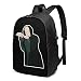 Produktbild XCNGG Dra-Co Mal-Foy Fel-Ton Ha-Rry Laptop-Rucksack 17 Zoll breiter offener Computer-Rucksack Laptop-Tasche College-Rucksack Wasserfester Geschäftsreiserucksack Mehrzweck-Tagesrucksack mit USB-Chargi