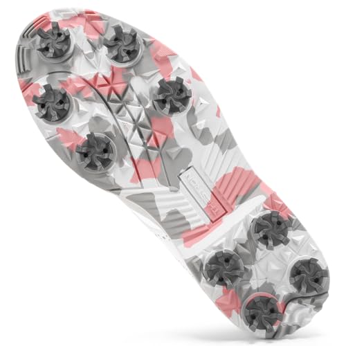 Women Professional Golf Sneakers Spikes Waterproof Golf Sports Shoes Ladies Golf Training Sneakers with Spikes3