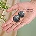 Hmsddan Traditional Chinese Baoding Balls, Marble Health Exercise Stress Relief Balls, Dark Grey, 2-Piece Set (Dark Grey, Small-1.38