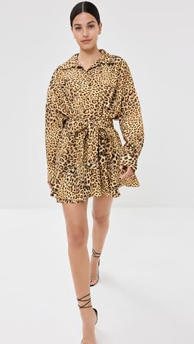 Image of Norma Kamali Women's Super Oversized Shirt Flared Mini Dress