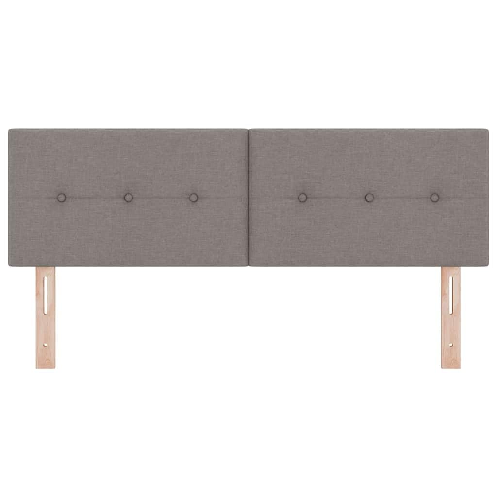 vidaXL Cabecero LED con Tiras LED con cabecera Taupé 144 cm Tela, Innovación en Dormitorio, cabecera Moderna, decoración versátil, luz Ambiental, Refugio para Descansar, Elegancia Artesanal