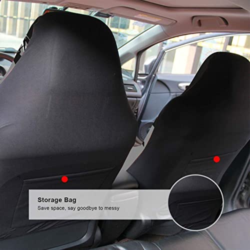 Car Seat Cover, Full Front Seat Cover 1Pcs , Japanese Anime Car Seat Cover Black Car Cushion Cover, Easy Installation, Universal Suitable For Car, Truck, Car, Sedan, Suv, Van #TOP4