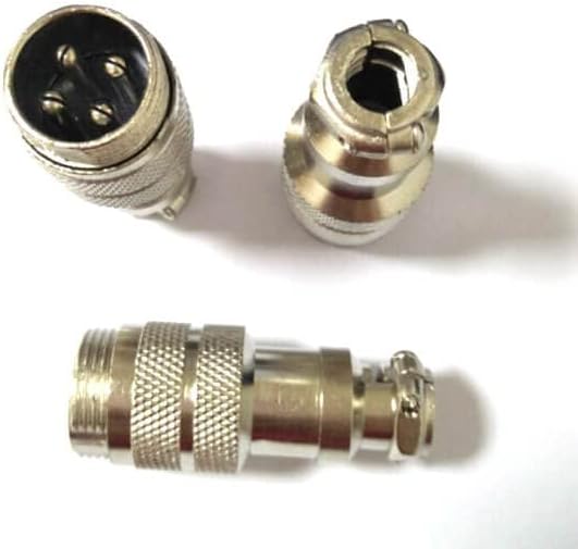 10pcs GX16-4P Male Plug Straight Docking Cable Connector