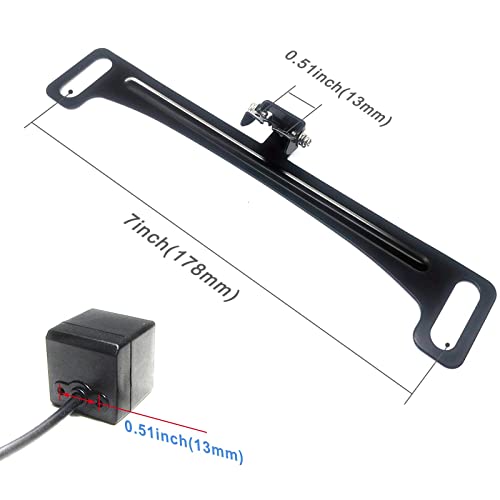 Yeoizo License Plate Camera Mount, Back Up Camera License Plate Frame, Universal Car Dash Cam Mirror Camera Metal Bracket, Reverse Rear View Backup Camera Kit #TOP1