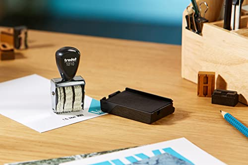 Trodat Rechteckig 1010 Classic Datumsstempel Deutsch, Monat abgekürzt, Abdruckgröße 4 x 26 mm