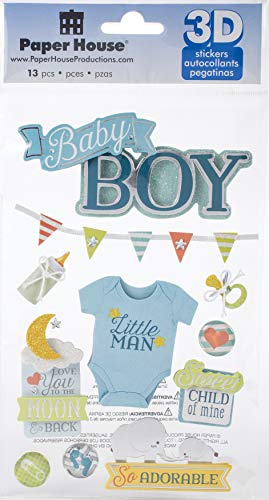 Image of PAPER HOUSE PRODUCTIONS 3D STICKERS BABY BOY, us:one size