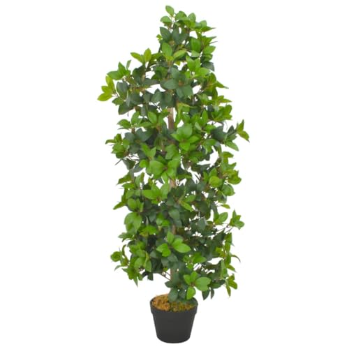 vidaXL Plante Artificielle avec Pot Laurier Décor Floral Fleur Artificielle Décoration Salon Salle de Séjour Maison Bureau Intérieur 120 cm