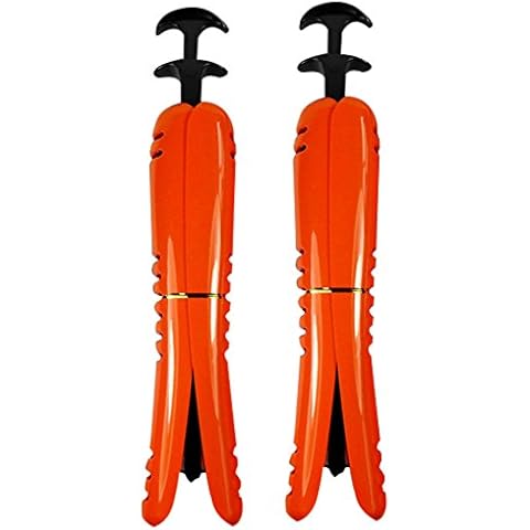 Condello Casa Boot Tree Shaft Shaper Holder, Reusable Support Form Insert, Spring Loaded Adjustable Stand-Up Keeper to Prevent Creasing for Women Men Kids Cowboy Knee High Tall Boots (L 42cm Orange) Cover