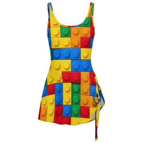 Casual Summer Tank Dress Sleeveless Fitted Beach Swing Dress4