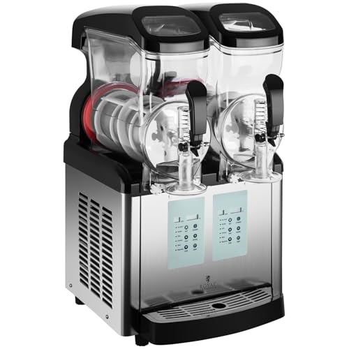 Royal Catering Slush Maker Machine RCSL 2/6ICE S (2 x 8 L, 450 W, Temperature range -7 to 7 °C, BPA-free)