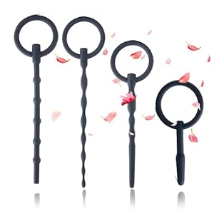 Zachte lange siliconen trekring-Control Power Probe Toy voor heren