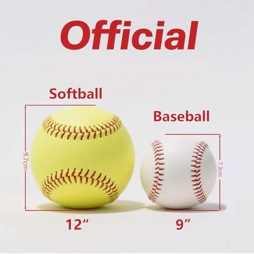 image for OMYOPY Official Size Softballs 12