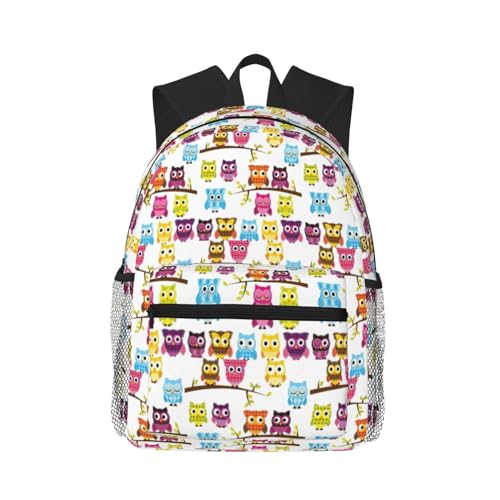 Sac à dos léger hiboux unisexe pour sport camping et voyage