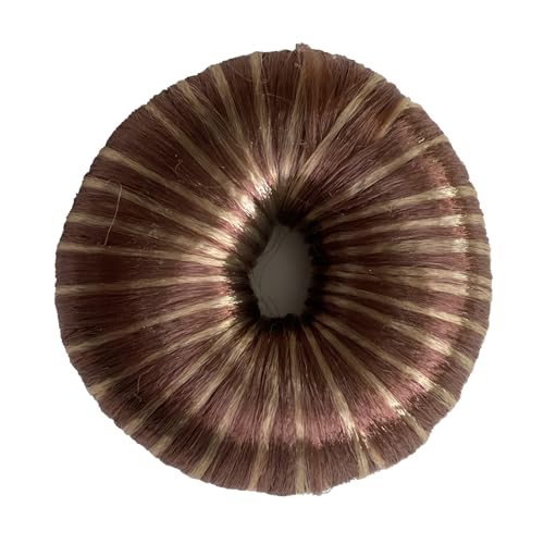 CAISHA Knotenringe Knotenrolle Haarknoten Dutt Donut Bun Maker Up Do Haarstyler Hair Styling Tool Braun Blond DK10