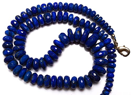 Perles lapis-lazuli véritable façonnage facetté de haute qualité 5-12mm